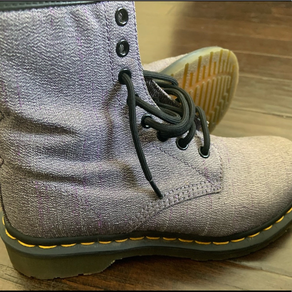Purple Canvas Dr. Martens